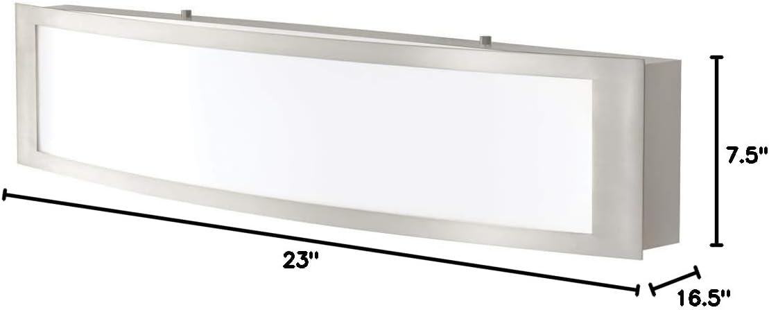 Home Decorators Collection IQP1381L-3 180w LED Bath Light Brushed Nickel