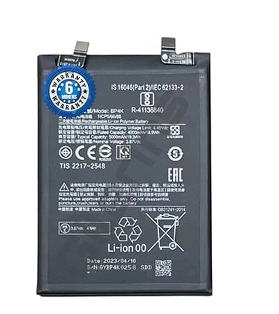 Image of Original BP4K Battery for Redmi Note 12Pro /Note 12T Poco x50pro Battery with 6 Month Warranty**** (SEP0016)