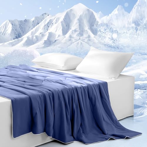 DWR Luxury Cooling Comforter Twin 90x90 Navy