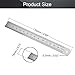 Utoolmart Straight Ruler Set, 15cm / 5.9-inch Double-Sided Scale, Stainless Steel Ruler, Measuring Tool for Engineering Office Architect and Drawing 5 Pcs