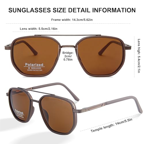 Image of Women Sunglasses Polarized UV400 Vintage for Driving HD Retro with Case