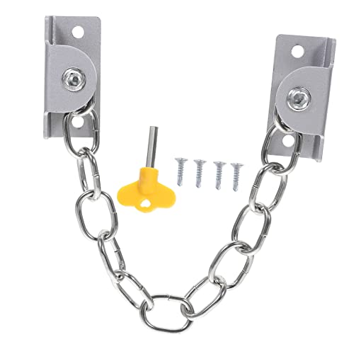 IWOWHERO Professional Window Lock 2 Sets Door Window Chain Locks Safety Window Locks Baby Proof Window Locks