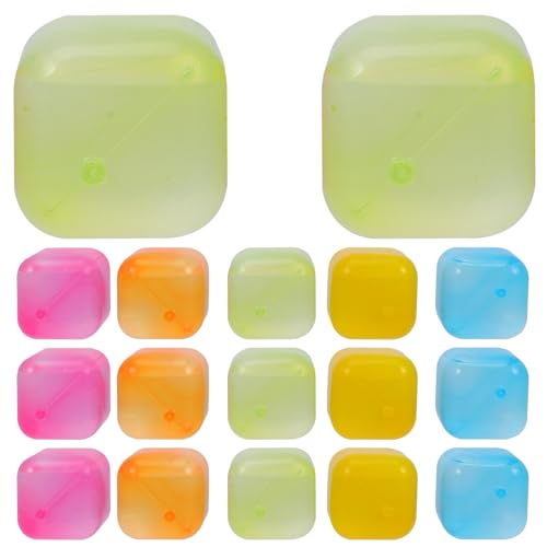 Cubo de hielo reutilizable de plástico 24 piezas coloridas miniatura 1