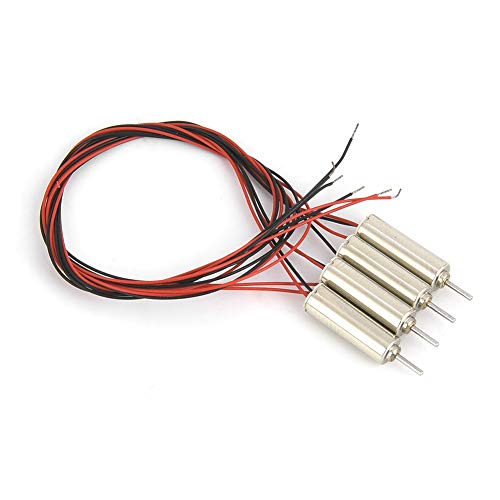 Garosa 4Pcs DC 4.5V 31440RPM Vitesse du Moteur Coreless Forte 4x12mm Micro Moteur pour RC Hélicoptère Jouet Bricolage Fan Jouets Voitures Modèles Robot Drone Avion Modèle d'avion