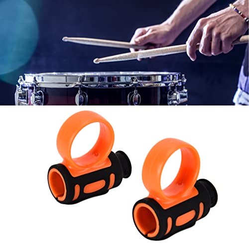 2 peças clipes de baqueta clipe de controle de silicone anel de dedo baquetas ajuda acessórios de ba