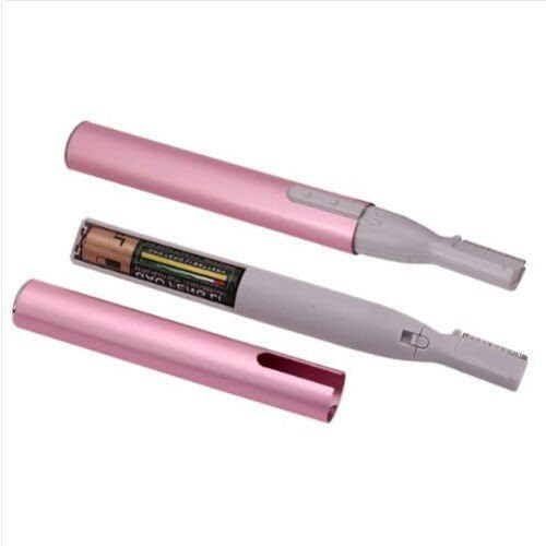 Portable Electric Shaver of Moni Gutezeit, eyebrow shaver, trimmer, eyebrow shaper, face shaver, battery operated, colour: pink