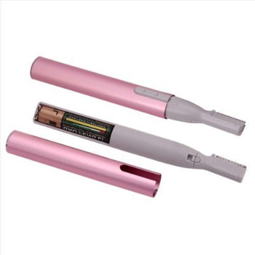 Portable Electric Shaver of Moni Gutezeit, eyebrow shaver, trimmer, eyebrow shaper, face shaver, battery operated, colour: pink