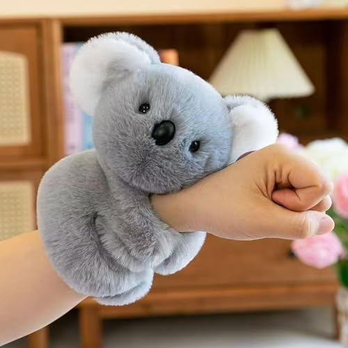 MEZHEN Koala Schnapparmband Kinder Plüschtier Schnapparmbänder Koala Kuscheltier Snap Armband Tiere Plüschtier Klatscharmband Mitbringsel Kindergeburtstag Geburtstag Weihnachten Halloween