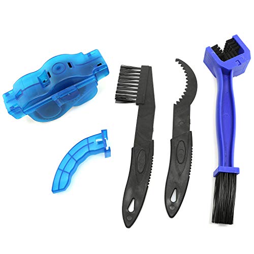 Magic&shell 1 Set Portable Bike Chain Cleaning Plastic Brush Tool Bicycle Cleaner Kit Chain Scrubber Bristle Brush Chain for Road Bikes Bicycle Cycling Mountain Bike
