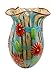 Dale Tiffany AV21008 Plazio Hand Blown Art Glass Vase, Multicolor