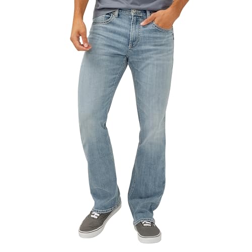 Image of Silver Jeans Co. Mens Jace Slim Fit Bootcut Jeans