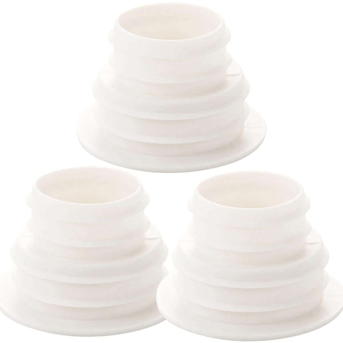 Mockery Drain Pipe Seal Deodorant Silicone Plug Sealing Plug Sewer Seal Ring for Washing Machine Bathroom Kitchen Cleaning Tools, Sealing Plug, Drain Tube Sewer Seal Ring (White, Pack of 3) (B0BF16C4GL) Amazon Price History, Amazon Price Tracker