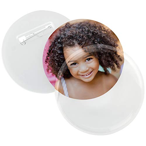 3" Diy Plastic Snap Together Pin Back Buttons - Pack Of 24 #TOP1