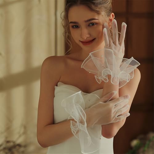 Guantes de perlas para óperas conciertos y banquetes nocturnos de gala 4