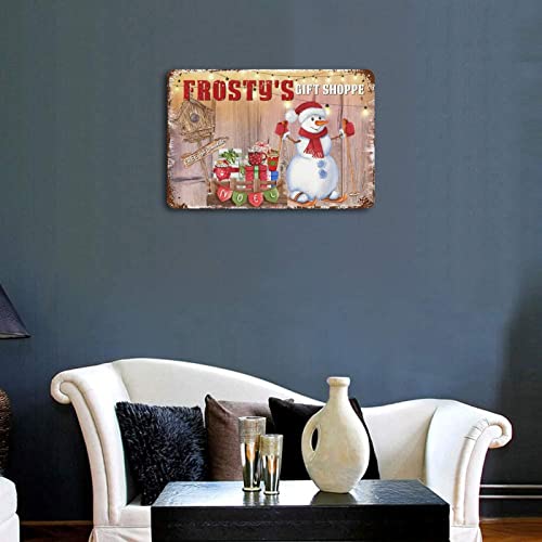 Panneau de Noël rustique en métal rigide pour décoration extérieure - 5