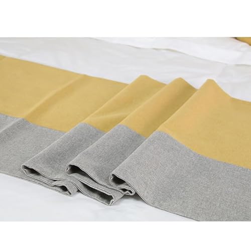 Chemin de lit bleu serviette décoration lit moderne tissu rayé pour hôtel et famille