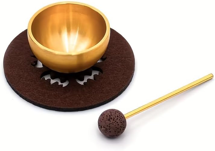 MIni Singing Bowl Set Meditation Sound Bowl for Yoga, Meditation & Relaxation, Mindfulness,chakra balancing, Stress Relief, Self-Regulation, Unique Spiritual Gifts for Women and Men