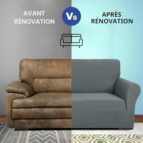 Housse canapé 3 places extensible antidérapante MAXIJIN