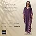 iynta Plus Size Kaftan Dresses for Women, Handmade Caftans for Women - Silk-Screened Oversized Dress, Beach Swimsuit Coverup, Maxi Dress, & Sundress for Vacation, Night Out -50 in., Purple w/Geometric