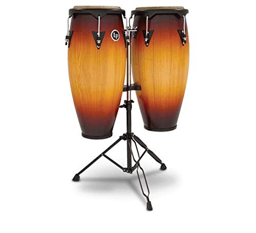 Latin Percussion LP646NY-VSB Coppia Congas con Supporto Vintage Sunburst