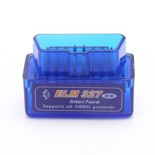 Super Mini Bluetooth V2.1 OBD2 OBDII Car Diagnostic Code Reader Scanner, Blue