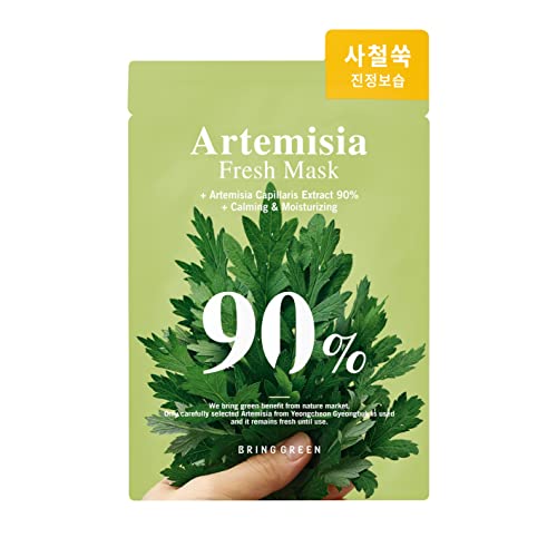 Bring Green Carrot + Aloe + Artemisia 90% Fresh Mask (10 Count Each) Bundle #TOP6