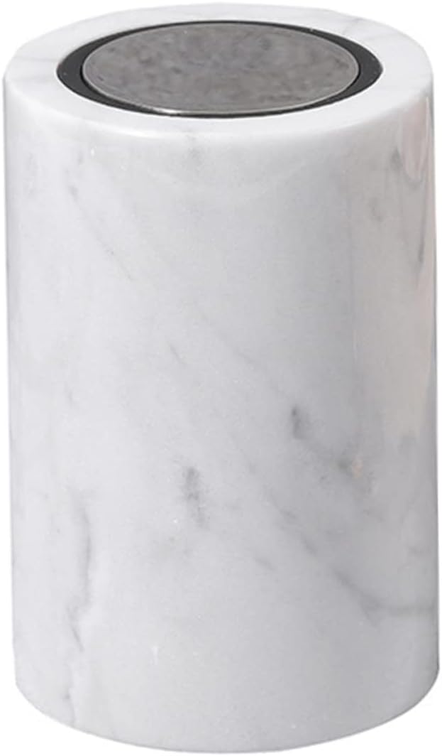 VOSAREA Natural Stone Crafting Storage Box Toothpick and Cotton Swab Holder Decorative Room Ornament