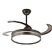 Ventilatore MACOA marrone con motore a led DC 65 w akunadecor