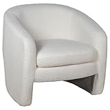 Stoffsessel in Weiß, 72 x 81 x 75 cm