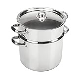 Material acero inoxidable Sitram SPECIFIQUE Cuscusera 10 litros, Acero Inoxidable, plata