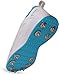 KNK Gowin Tyro Metal Spike Cricket Shoe for Outdoor and Field Sports with All Round Performance (White/Island Blue, US Footwear Size System, Adult, Men, Numeric, Medium, 10)