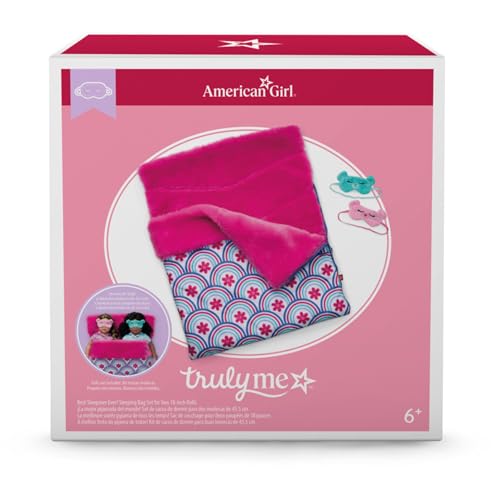 Image of American Girl Truly Me, 18-inch Doll Playsets, Best Sleepover Ever! Sleeping Bag Set for Two, Ages 6+