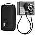 Vive Precision Aneroid Sphygmomanometer with Case - Manual Blood Pressure Checker - Upper Arm Cuff Machine - Professional BPM Device - Adult BP Meter Kit - Handheld Palm Bulb Dial and Gauge Reader