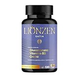Glucomanano +12 ingredientes efecto Saciante y Control de apetito | Cromo, Raíz de Konjac | 120 cápsulas | LIONZEN SATIA