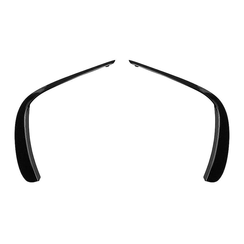 Fog Light 2x For E Class W213 E260 E300 E53 2021 Car Front Bumper Lip Splitter Spoiler Decorate Trim Carbon/Gloss Black (Color : W)