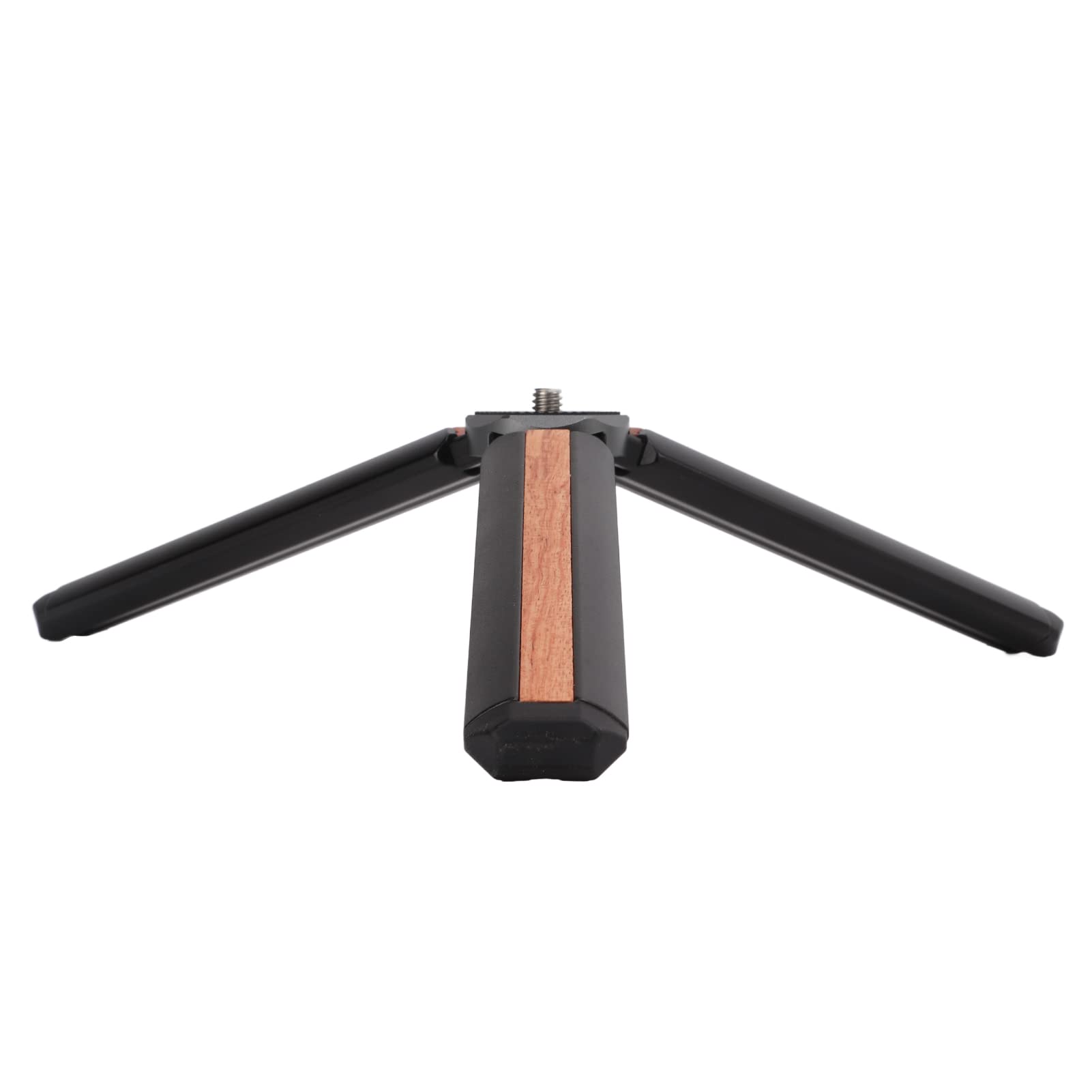 Treppiede da tavolo con vite da 1/4", lega di alluminio + treppiede in palissandro brasiliano per smartphone, fotocamera, live streaming e webcam