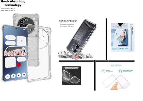 Image of Compatible for [ Nothing Phone (3a) Pro ] Bumper Back Case Cover for [ Nothing Phone (3a) Pro ] - Transparent