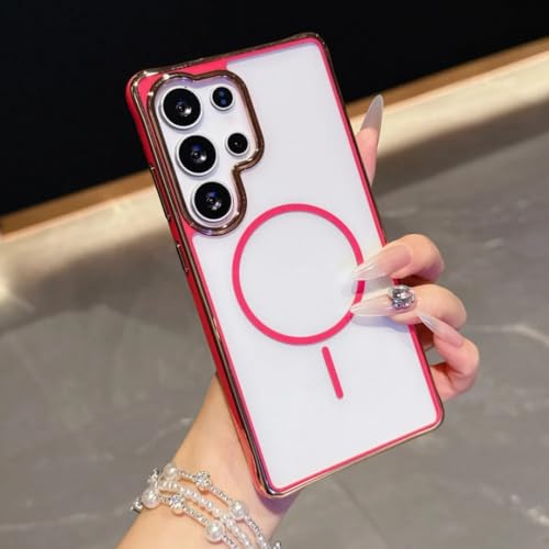 Coque Samsung Galaxy A36 5G rouge magnétique protégeant des chocs