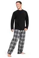 Sleep or lounge in comfort - the perfect mens loungewear set for relaxing or sleeping in, with a range of stylish colours and designs to choose from The set includes - a long sleeve fleece top and super-soft lounge pants with an elasticated waist Siz...