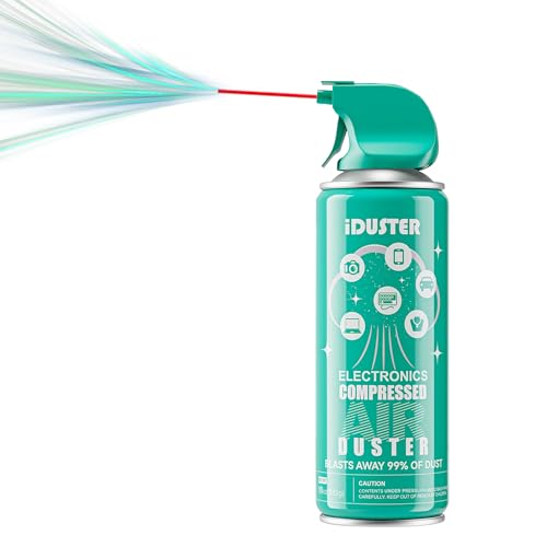 iDuster Compressed Air Duster for Computer - Keyboard Cleaner Air