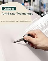 Chakipee Regenschirm Groß Sturmfest Kompakter Reise für Damen und Herren– Automatik Auf und Zu Taschenschirm Tragbarer UV-Schirm, Taschenschirme 210T Beschichtung 115 cm Spannweite 8 Rippen Beige – Ansicht 4