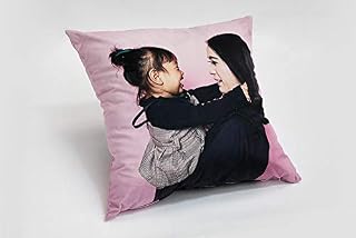 Fab Gifts Personalised Cushion Photo 100% Soft Velvet Pillow Free Filling Edge to Edge Photo Printed Pillow DOUBLE SIDED , Cover Only (30x30cm)