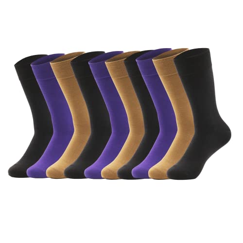 EMA MEGA GROUP Bunte Socken Herren 39-42, 10 Paare Normale Unisex Sportssocken Tennissocken Für Frühling/Sommer/Herbst, Set B(90% Baumwolle) Cover