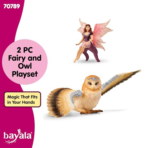 El Hada y la Lechuza Cent Schleich 70789 para decorar estanterías y cuartos infantiles 5