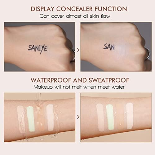 Professional 10 Color Correcting Concealer Palette,Full Coverage, Longwear, Brightening, Matte Finish, Cream Contouring Makeup Kit for Tattoo Concealer Dark Circles Redness Scars Eye bags