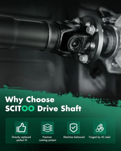 Image of SCITOO【64.5 inch】Steel Rear Driveshaft Assembly Drive Shaft Prop Shaft Compatible For Subaru Outback 2000-2004,OE# 27111AE110 27111AE111 27111AE112 65-7036 936-901 657036 936901