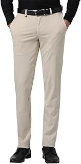 Van Heusen Men Mid Rise Move Labs Knitted Premium Trousers | 360 Degree Stretch| Auto-Flex Waist Band |Wrinkle Free Price In India