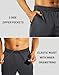 MIER Men Sweatpants Running Athletic Joggers with Zip Ankle, Warm Up Active Pants, Dark Grey, L