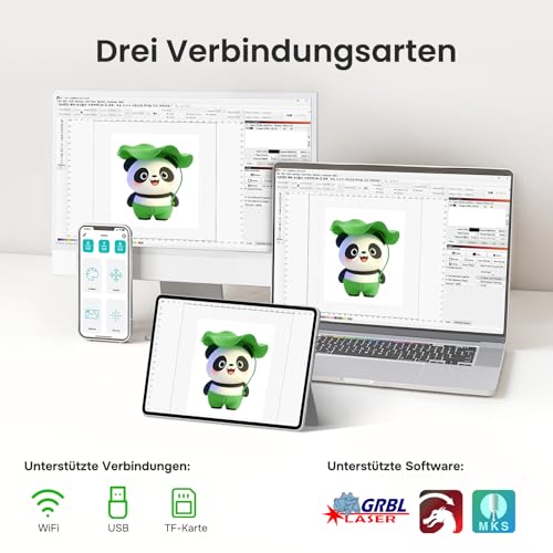 Mecpow M1 Mini Laser Graviermaschine, 5W Diode Laser Cutter Tragbare Desktop Lasergravur, 10000 mm/min Gravurgeschwindigkeit，100x100mm Gravurbereich，Genauigkeit bis zu 0,01 mm, Augenschutzdesign