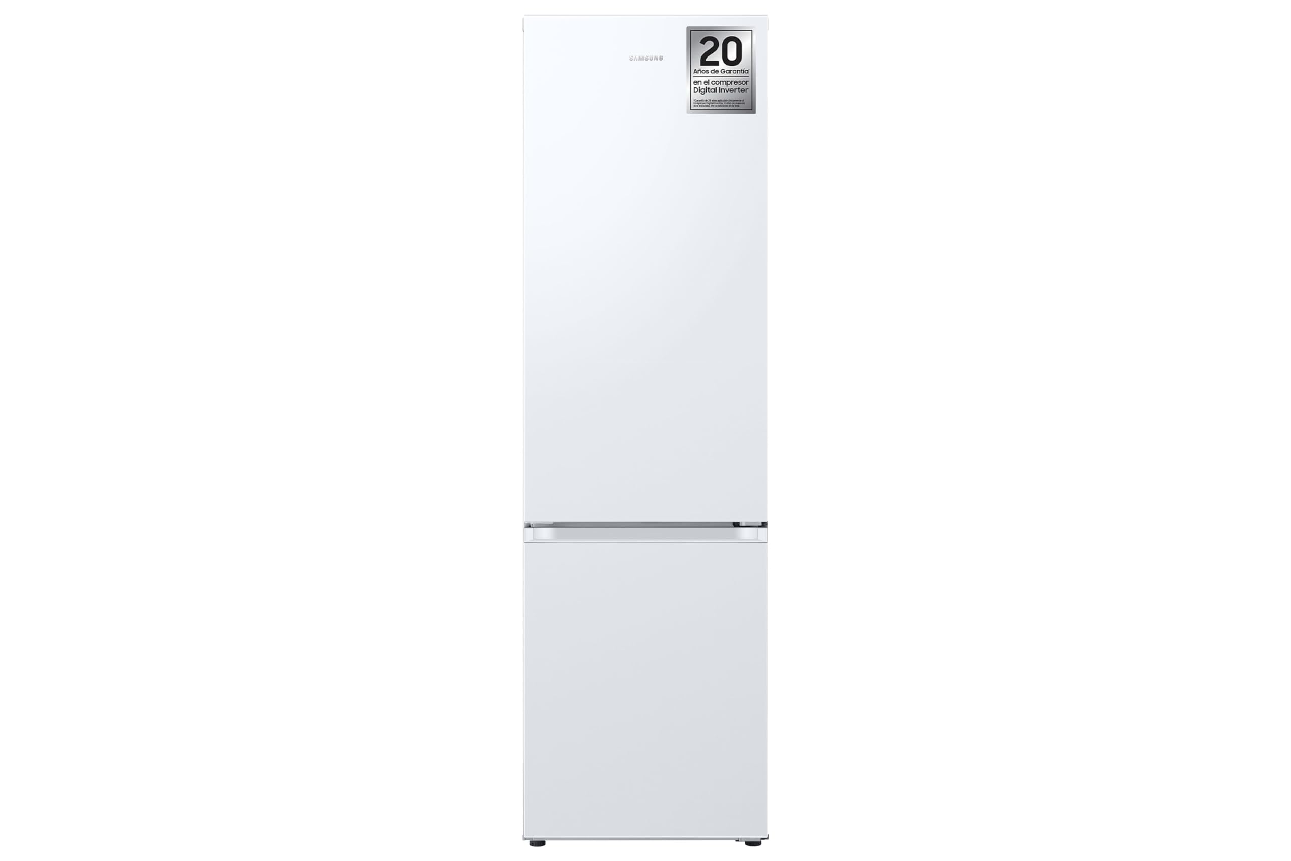 Samsung RB38C600EWW/EF - Frigorífico Combi 200cm - 390L, Clase E, Color Blanco - SmartThings AI Energy Mode, Tecnología SpaceMax™